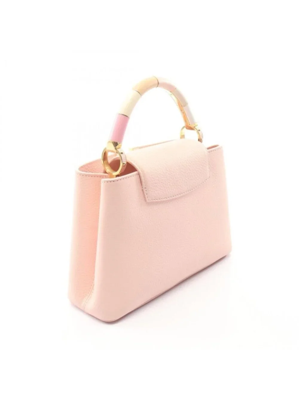 Louis Vuitton Handbag Capucines BB 2-Way Pink Leather